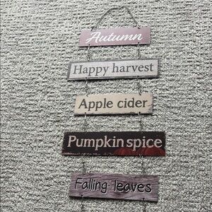 Autumn Themed Hanging Sign